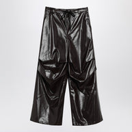 MM6 Maison Margiela Shiny Burgundy Wide Trousers