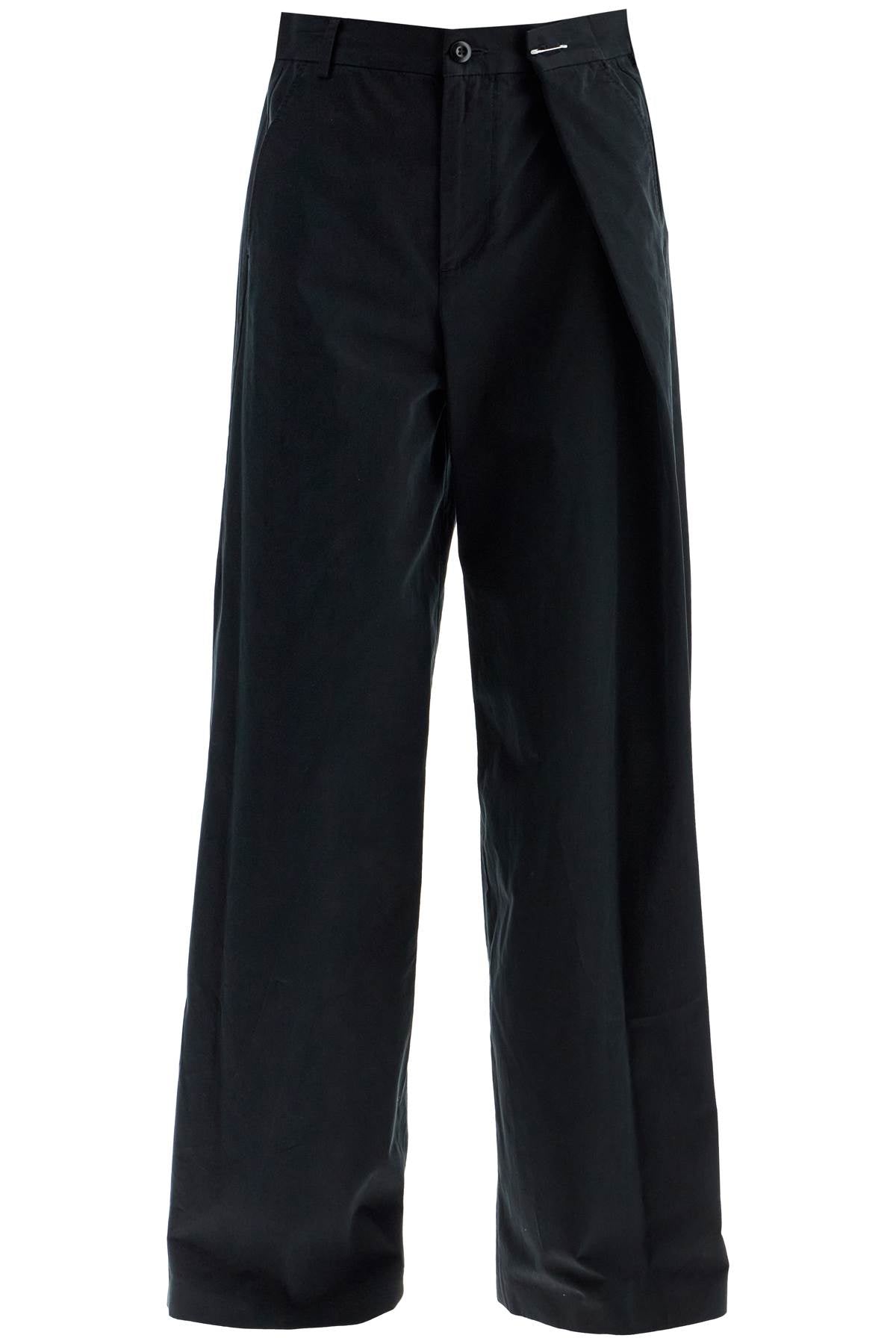 MM6 Maison Margiela Wide Leg Cotton Pants