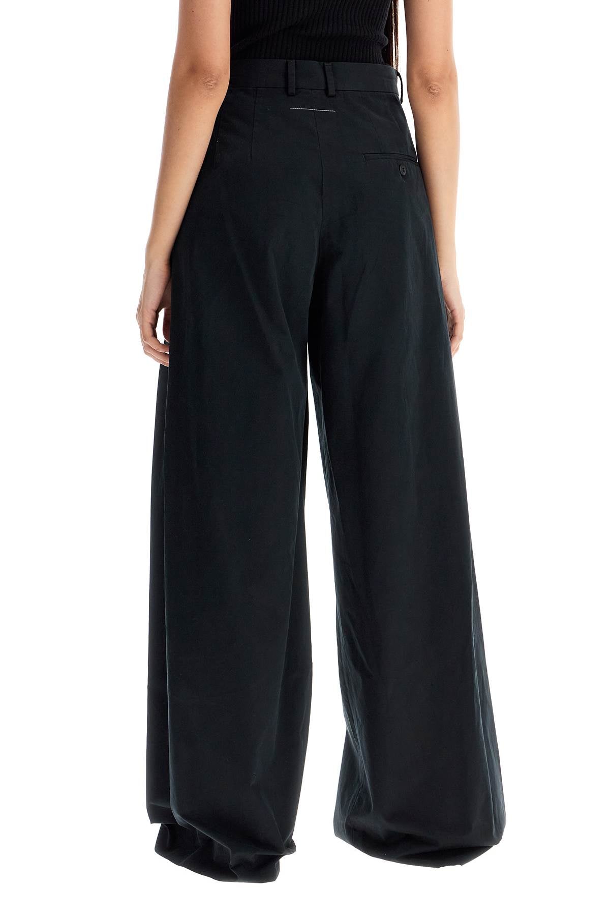 MM6 Maison Margiela Wide Leg Cotton Pants