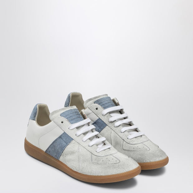 Maison Margiela White And Light Blue Replica Sneakers