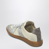Maison Margiela Replica Sneakers In Light Beige And Grey
