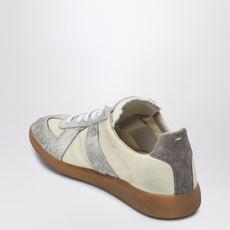 Maison Margiela Replica Sneakers In Light Beige And Grey