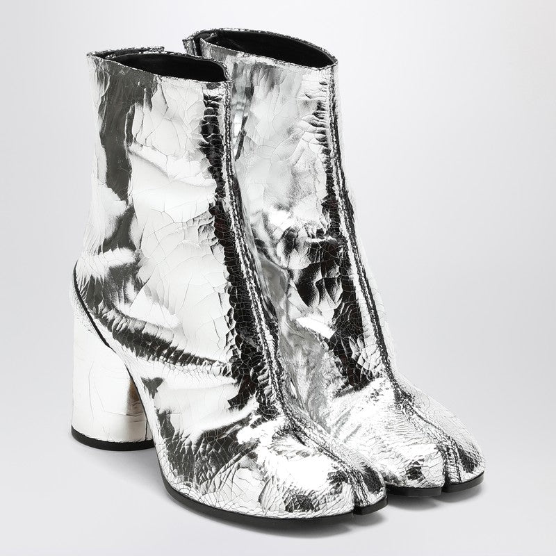 Maison Margiela Tabi Broken Mirror Silver Boot