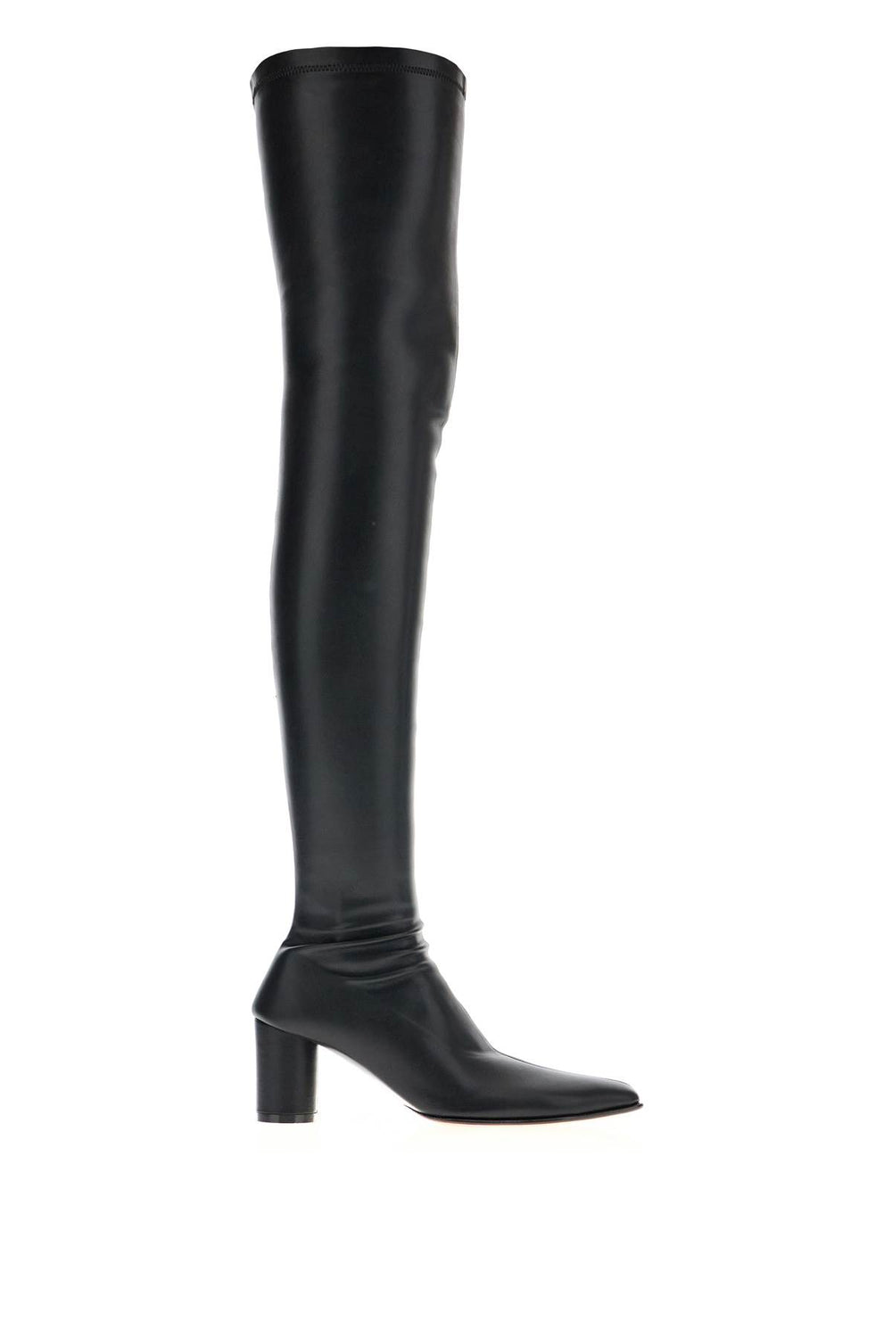 MM6 Maison Margiela Stretch Leather Thigh High Boots