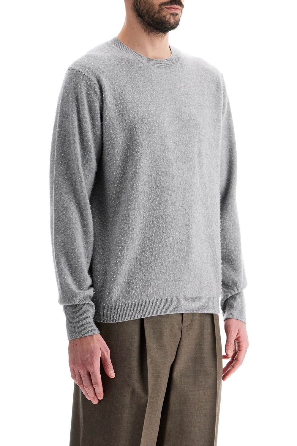 Maison Margiela Cashmere-Cotton Pullover Sweater