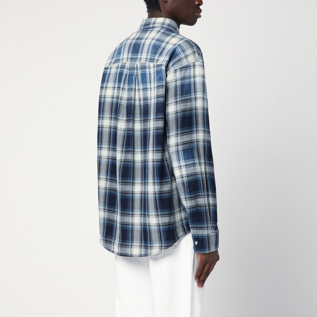 Dsquared2 Blue Shirt Check Pattern