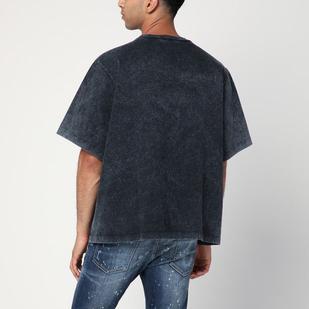 Dsquared2 Washed Grey T-shirt With Logo