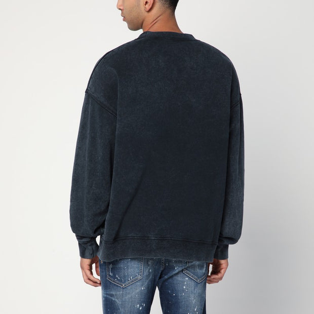Dsquared2 Washed Grey Sweatshirt With Logo