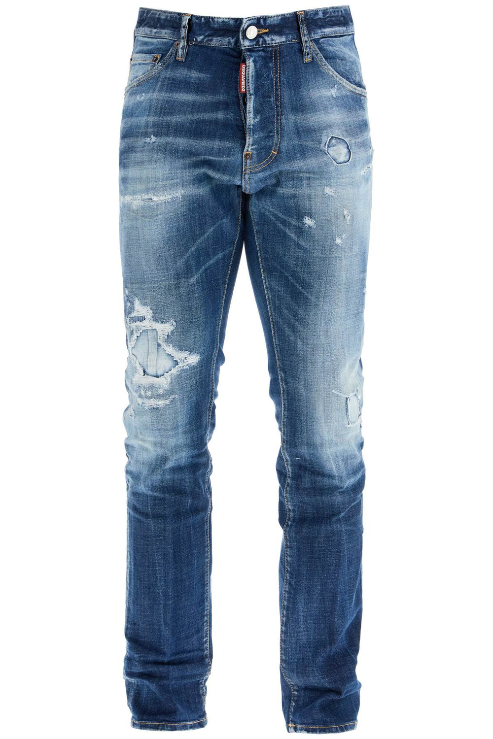 Dsquared2 Navy Blue Cool Guy Jeans In Cotton Vintage Effect