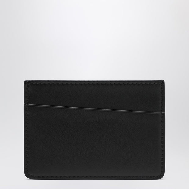 Maison Margiela Black Leather Cardholder With Logo