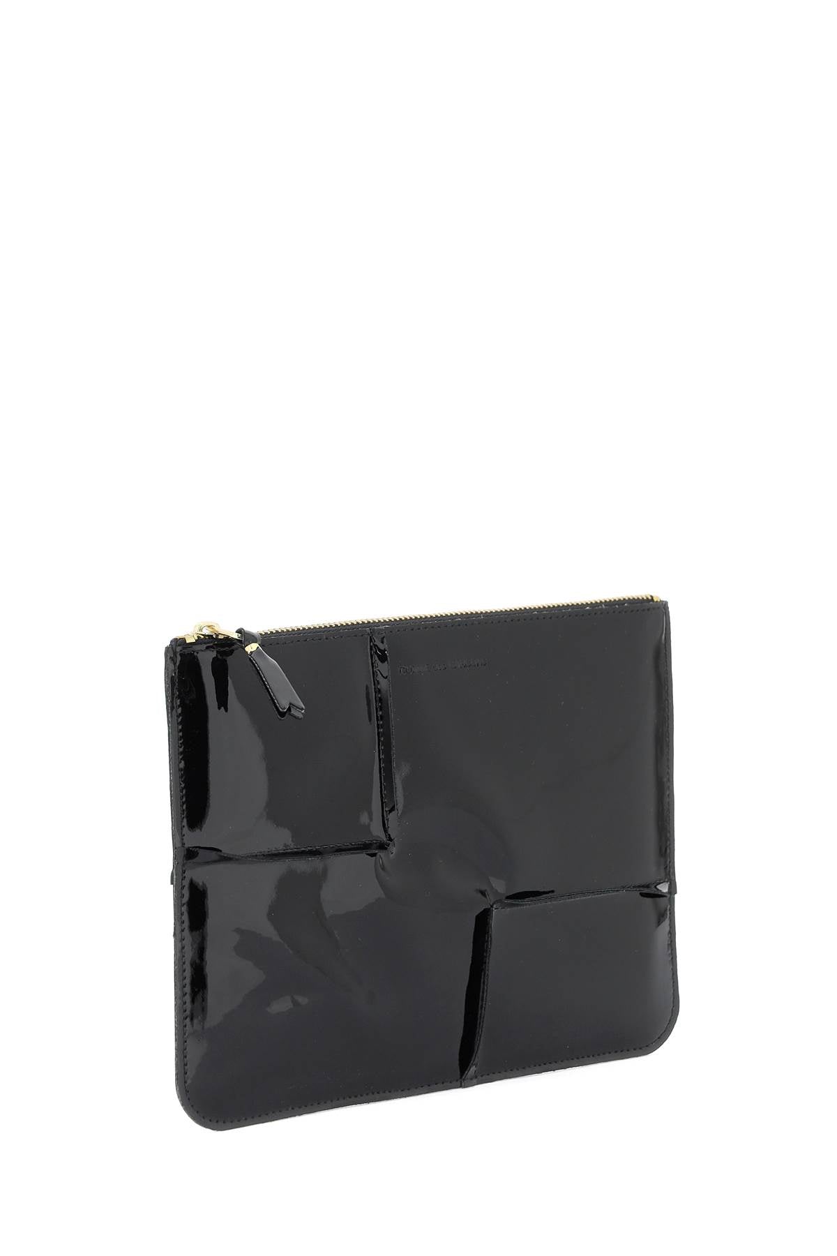 Comme Des Garcons Wallet glossy patent leather Pouch