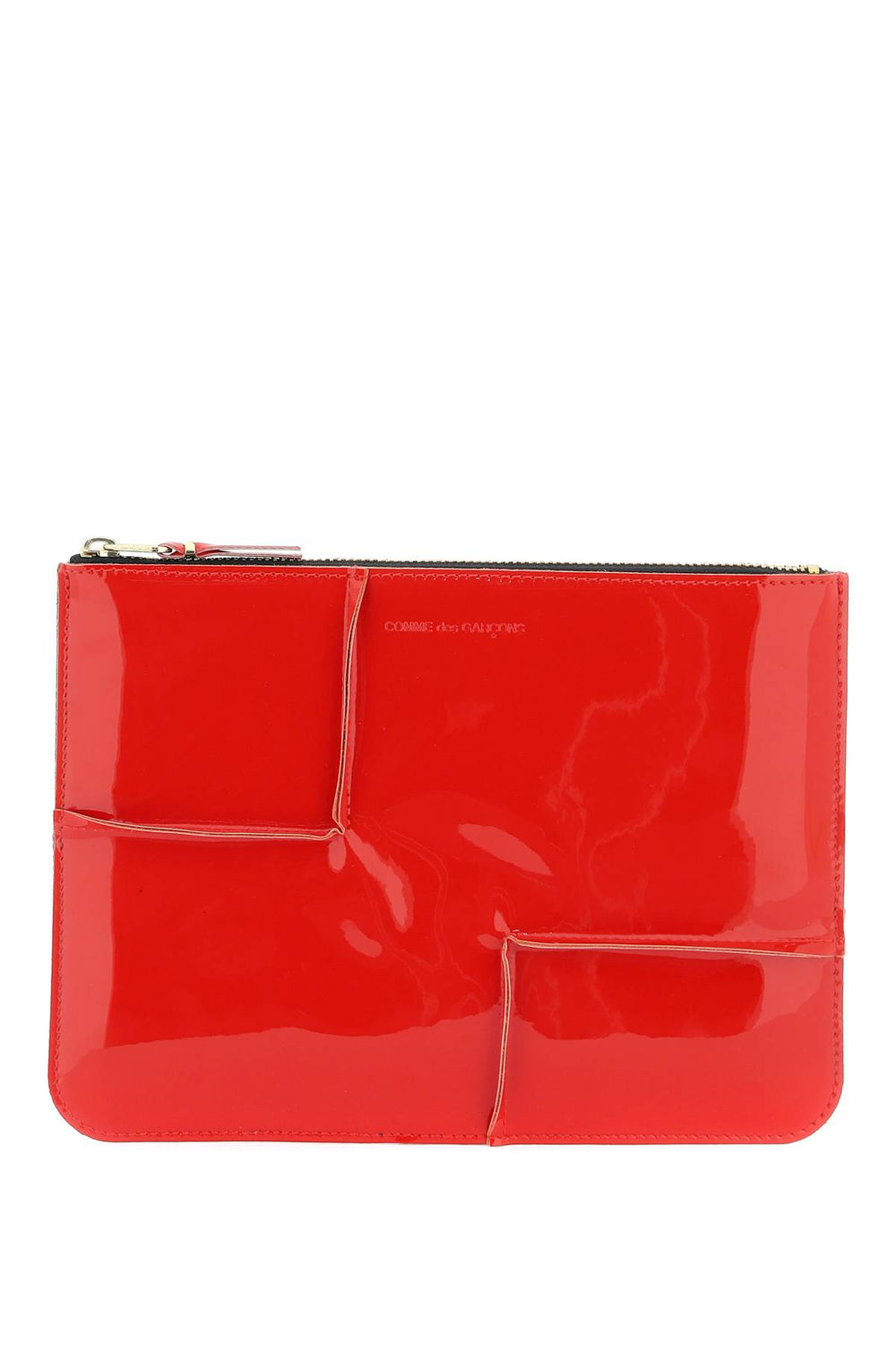 Comme Des Garcons Wallet Glossy Patent Leather Pouch