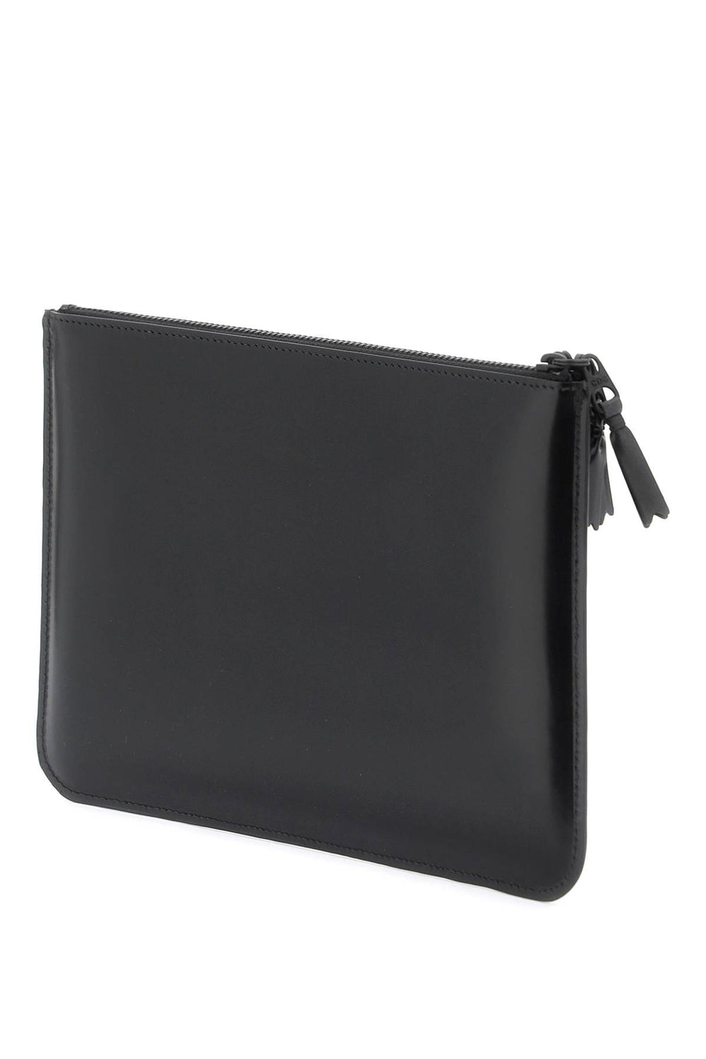 Comme Des Garcons Wallet Brushed Leather Multi-zip Pouch