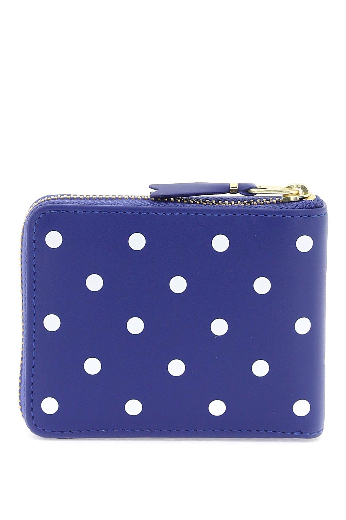 Comme Des Garcons Wallet Polka Dot Zip Around Wallet