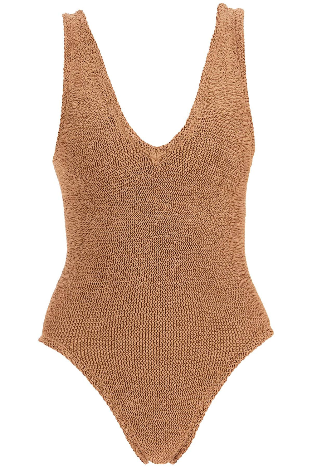 Hunza G. Sadie Metallic One-Piece Swimsuit