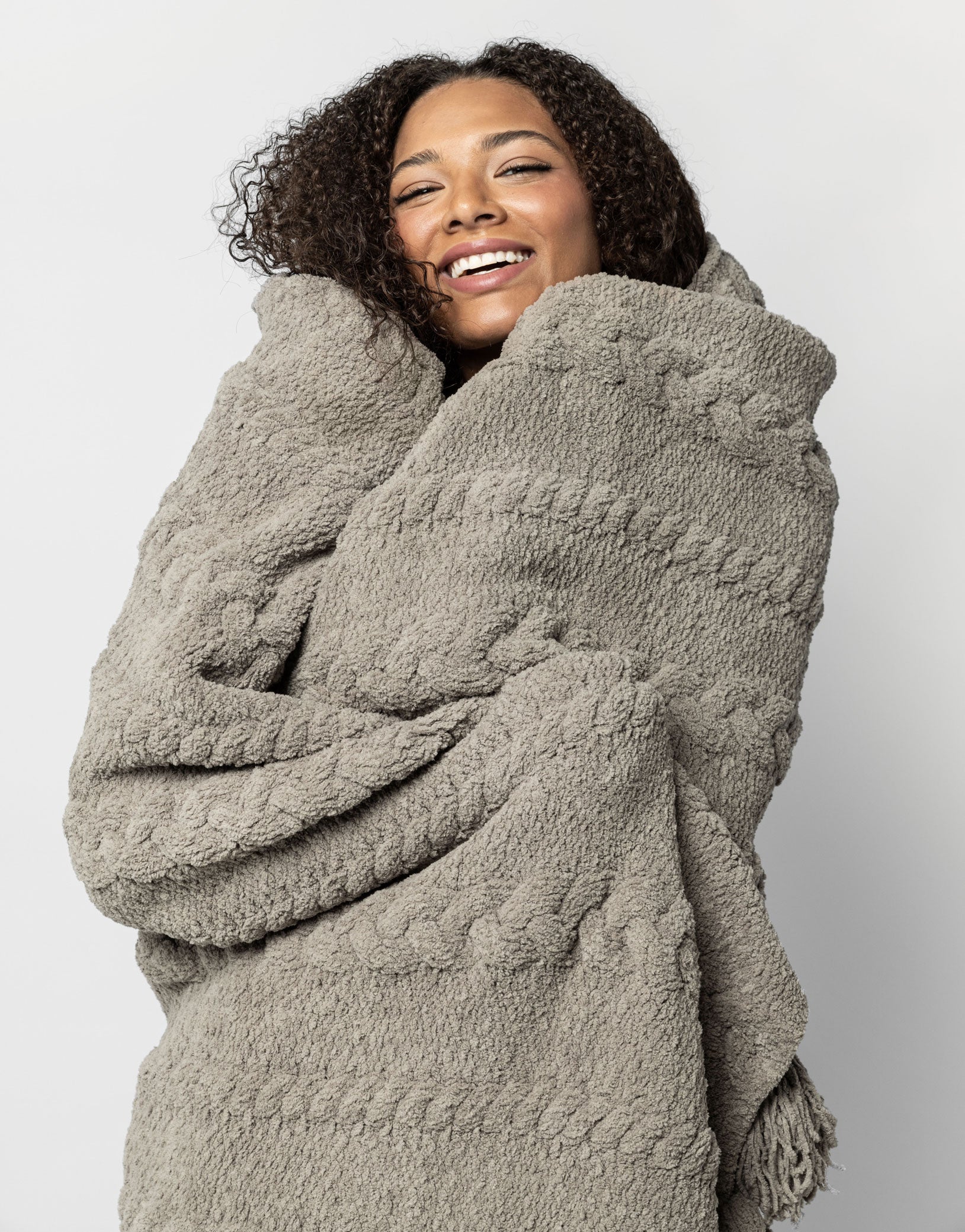 Sunday Citizen Braided Pom Pom Throw Blanket (more Colors)