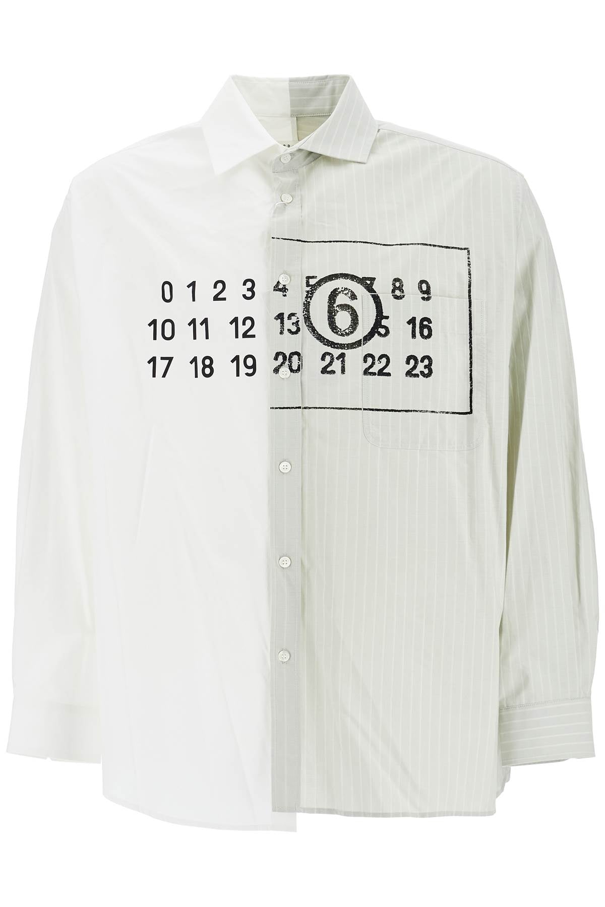 MM6 Maison Margiela Asymmetric Numeric Shirt