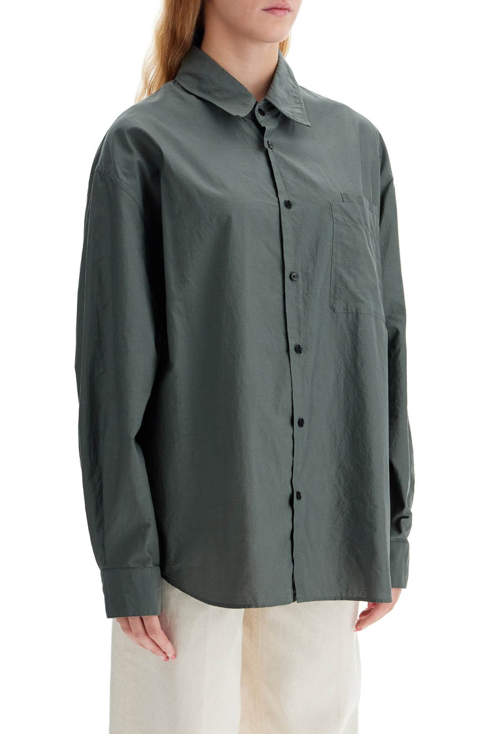 Lemaire Oversized Cotton And Silk Shirt