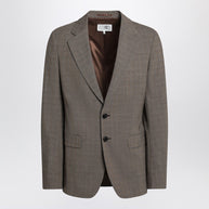 MM6 Maison Margiela Single-breasted Jacket Brown In Wool Blend