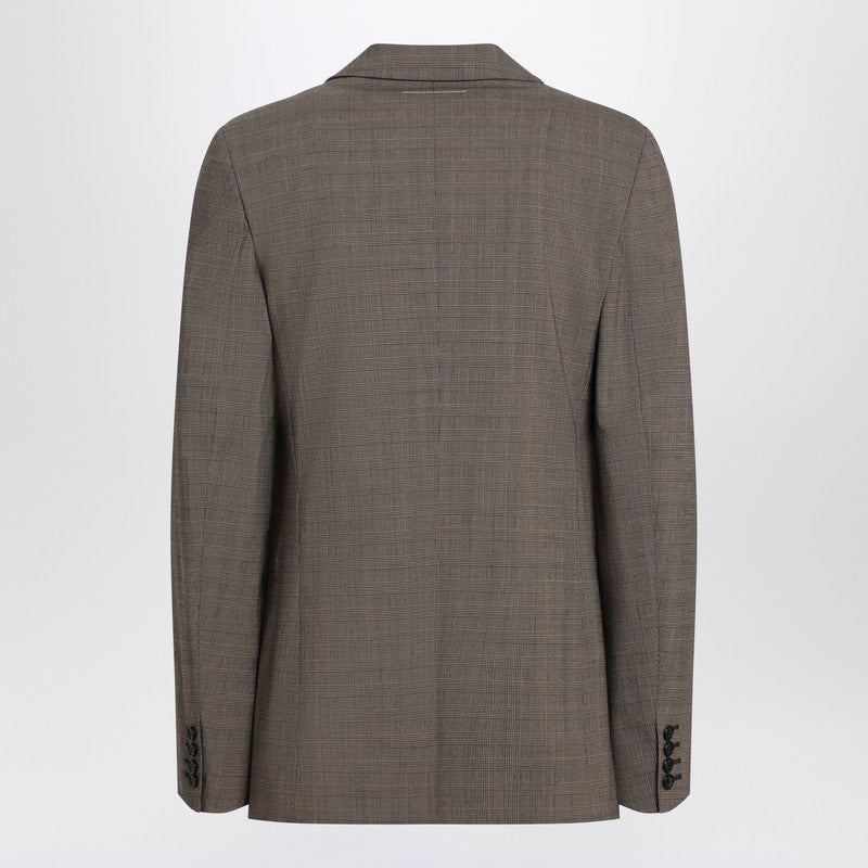 MM6 Maison Margiela Single-breasted Jacket Brown In Wool Blend