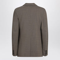 MM6 Maison Margiela Single-breasted Jacket Brown In Wool Blend