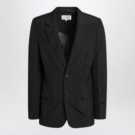 MM6 Maison Margiela Black Wool-blend Jacket