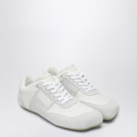 MM6 Maison Margiela White Leather And Suede Anatomic Sneaker