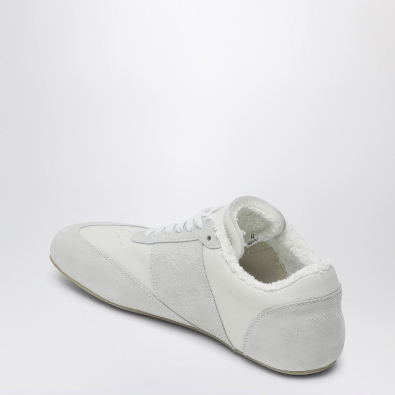 MM6 Maison Margiela White Leather And Suede Anatomic Sneaker