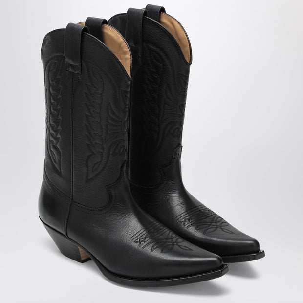 MM6 Maison Margiela Black Florence Cowboy Boots