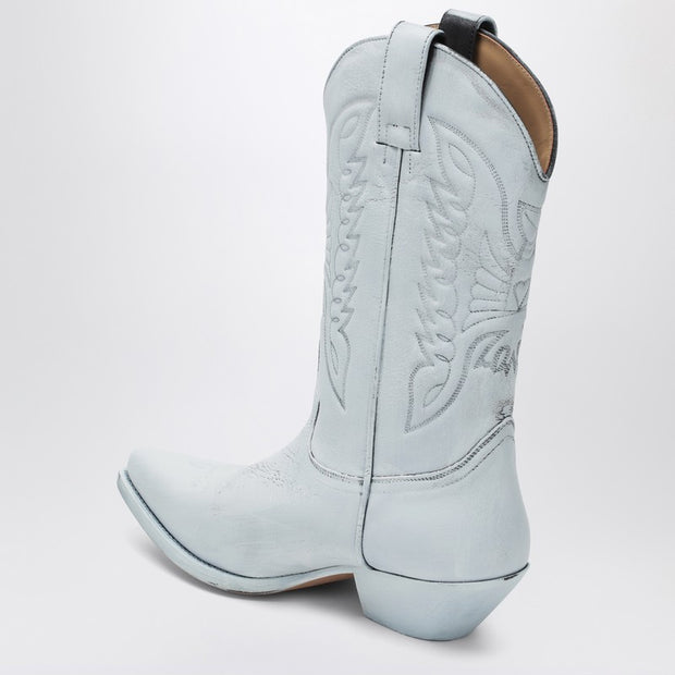 MM6 Maison Margiela Black And White Florence Cowboy Boots