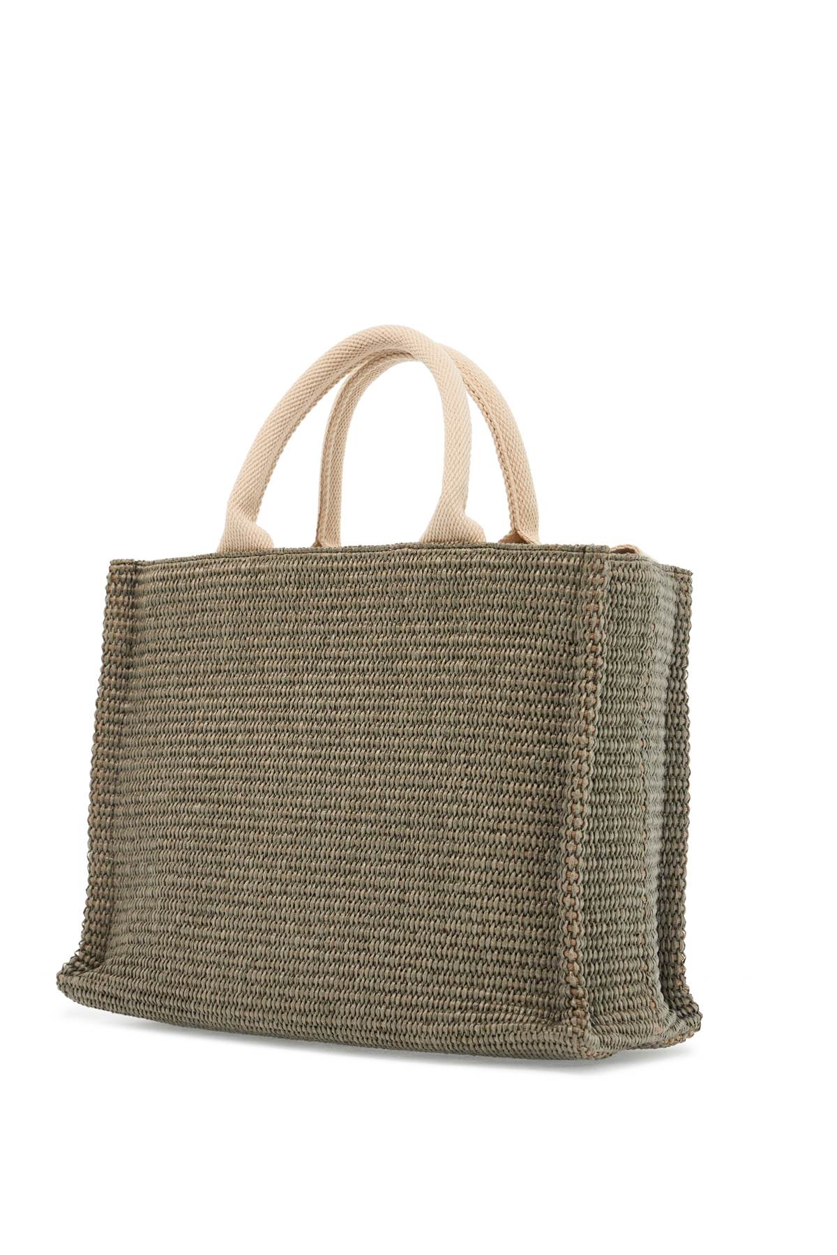 Marni Raffia-Effect Small Tote Bag