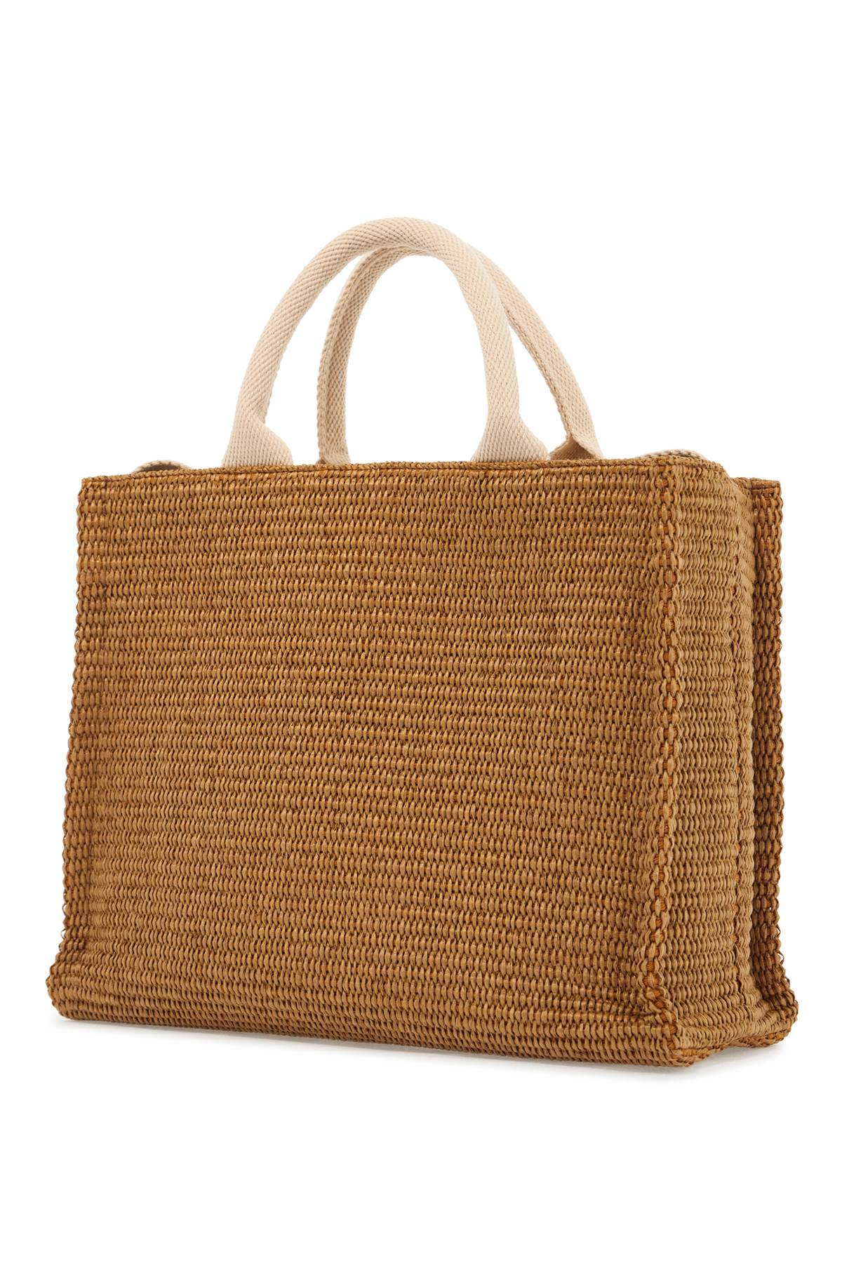 Marni Raffia-Effect Small Tote Bag