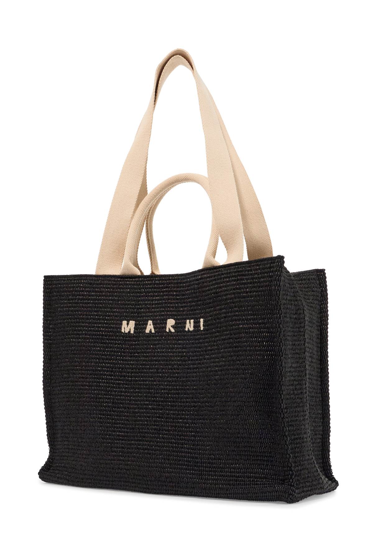 Marni Raffia-Effect Tote Bag