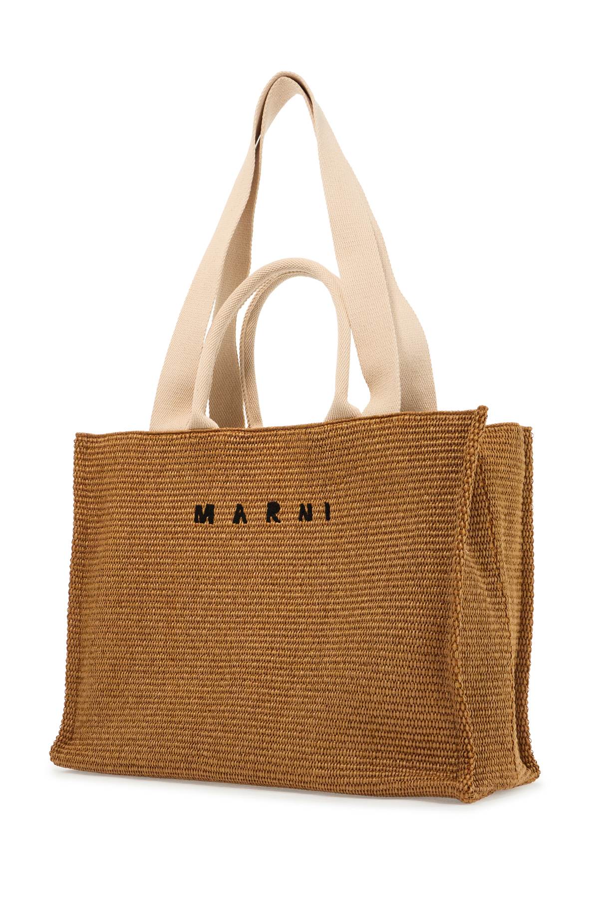 Marni Raffia-Effect Large Tote Bag