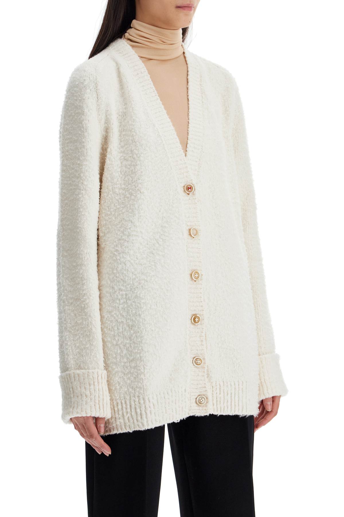 Maison Margiela Oversized Cotton Blend Cardigan