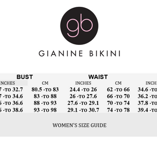 Gianine ISABELLE BIRDS & STRIPES Bikini Top