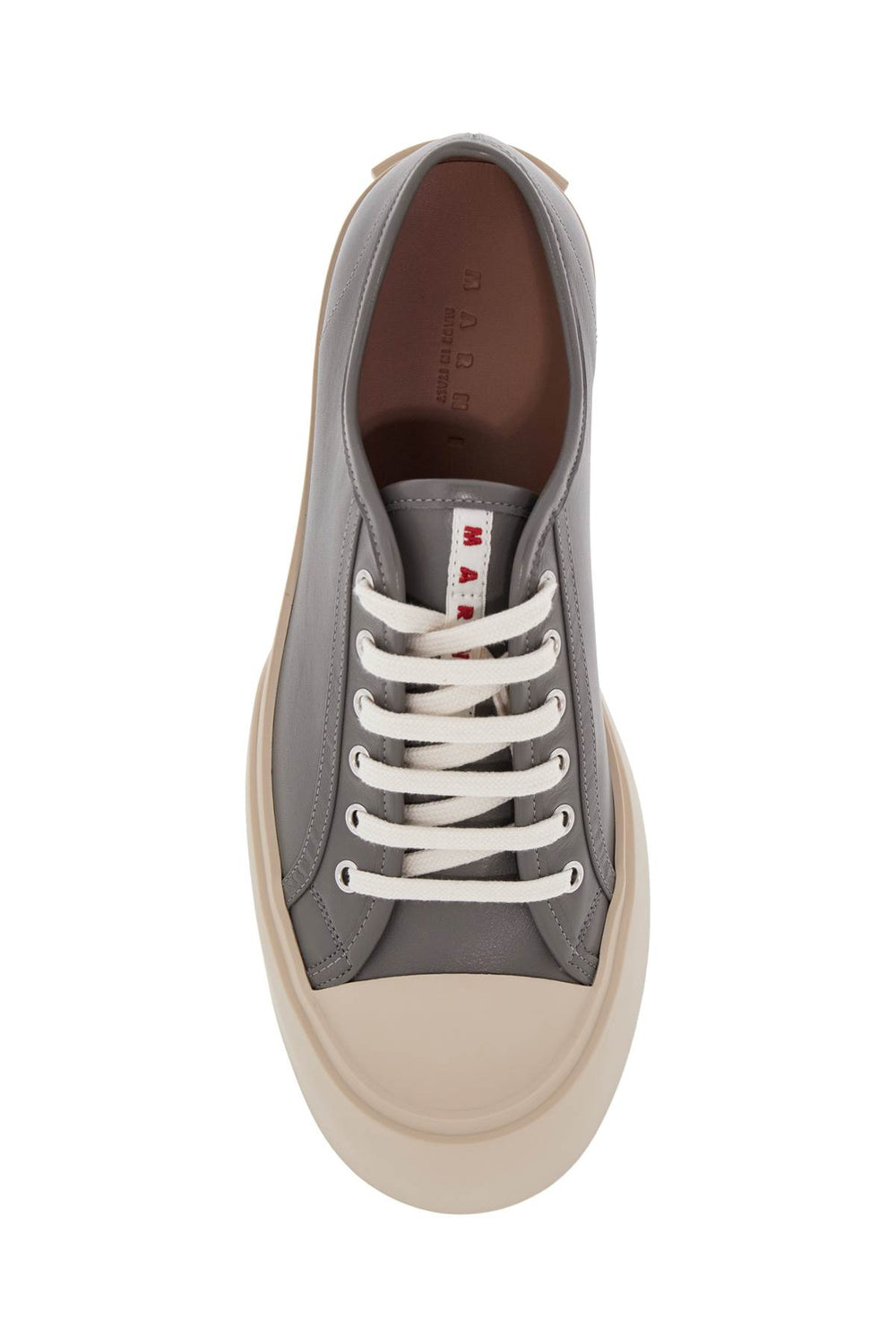 Marni Grey Calfskin Sneakers