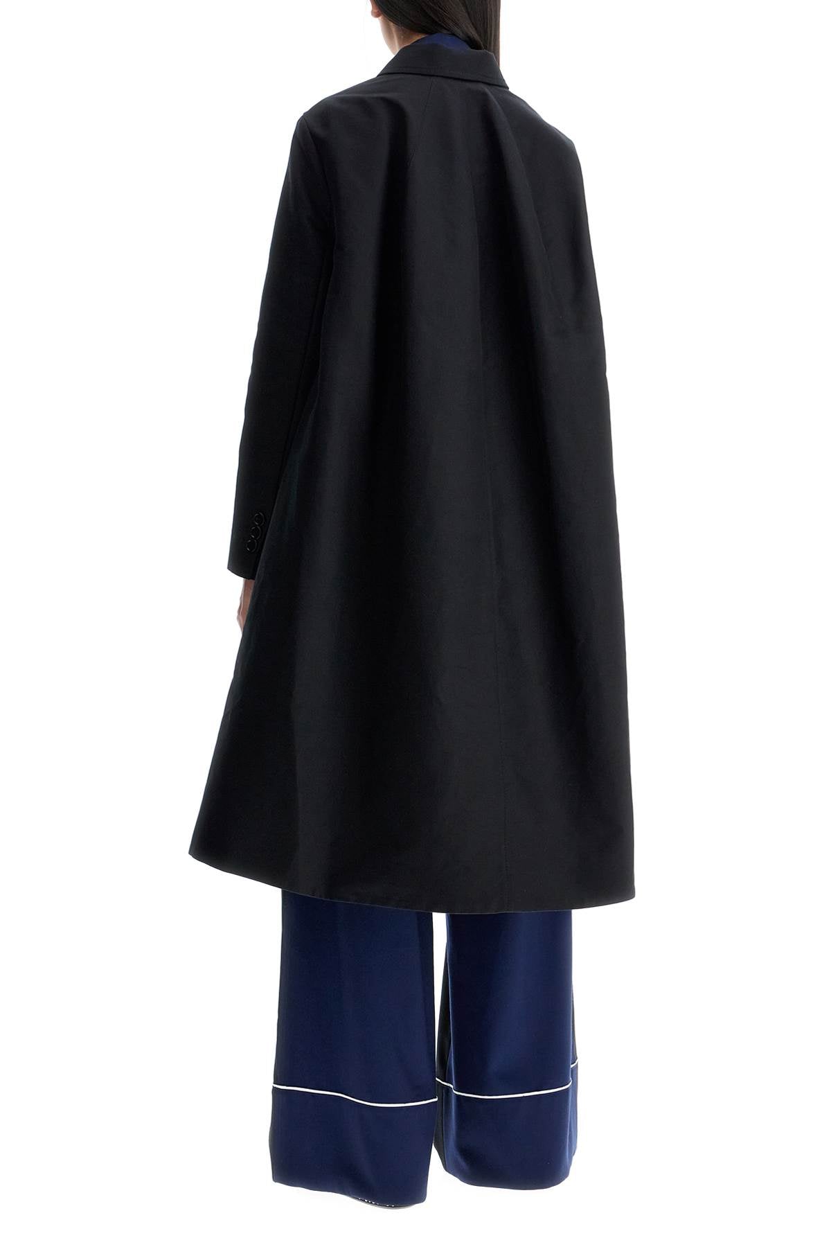 Marni Dustercoat Minimalist Black Cotton Raincoat