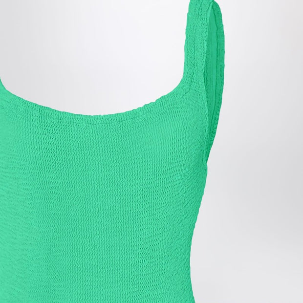Hunza G. Hunza G Square One-piece Swimsuit In Emerald Green