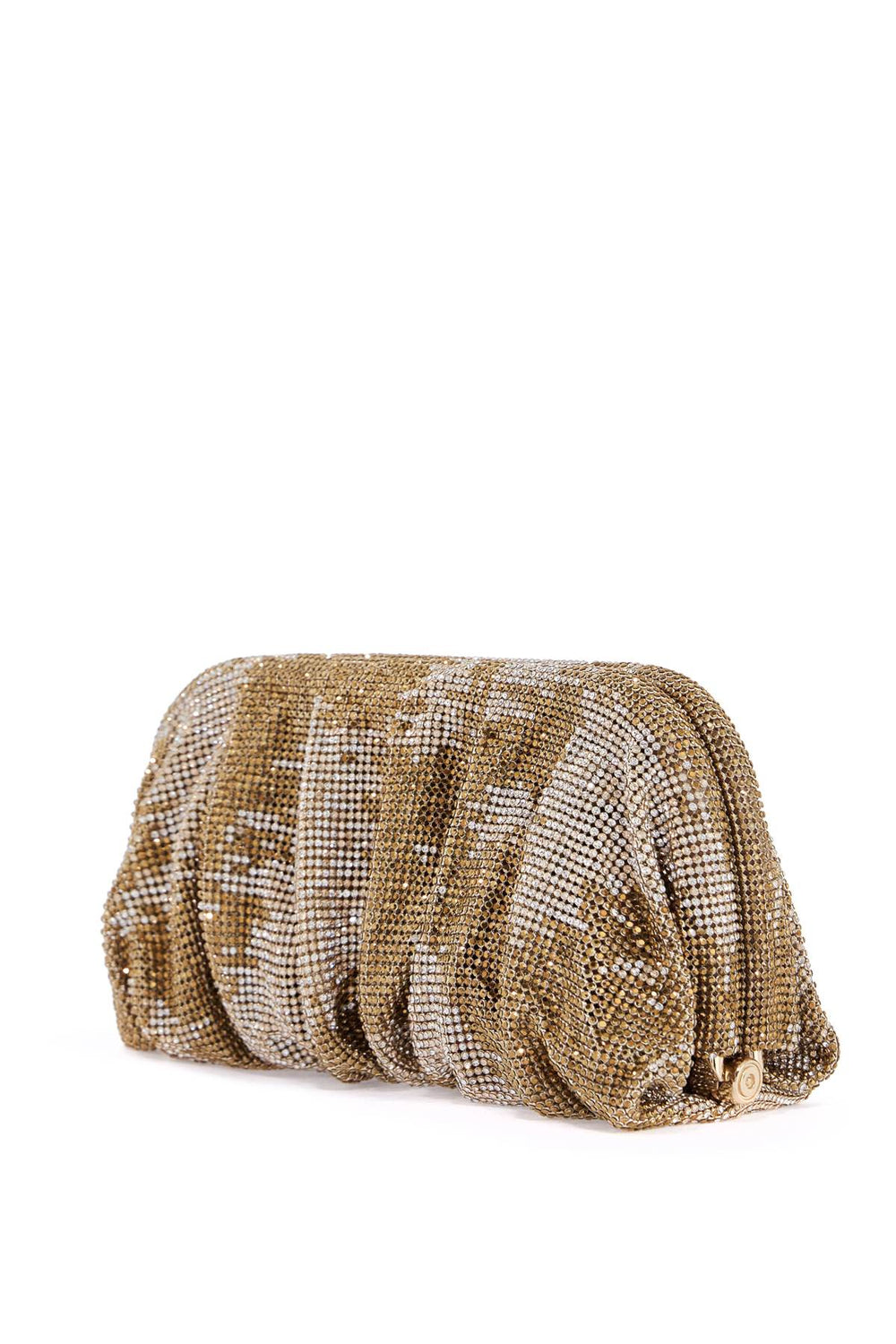 Benedetta Bruzziches Venus La Grande Gold Rhinestone Clutch