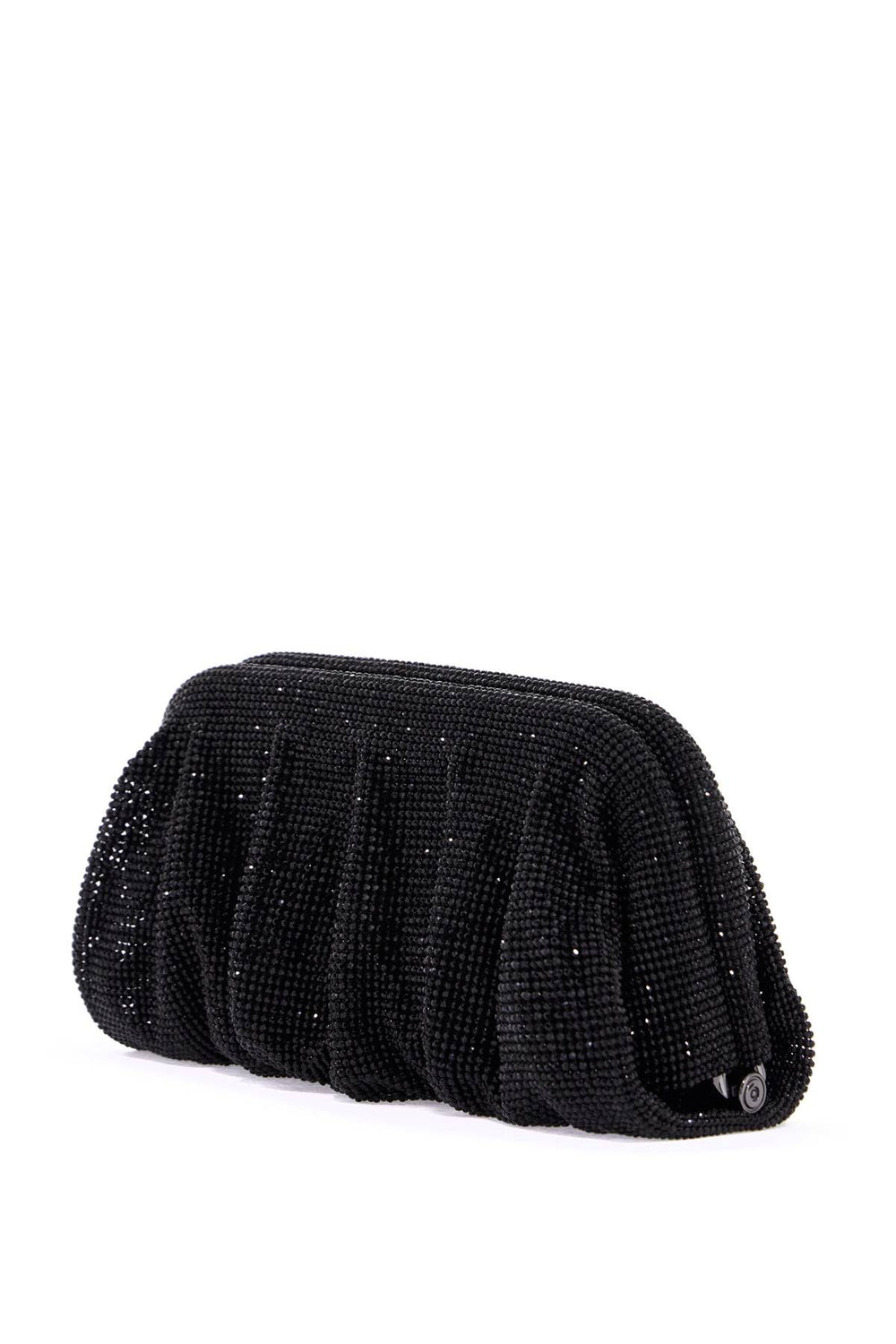 Benedetta Bruzziches Venus La Grande Black Rhinestone Clutch