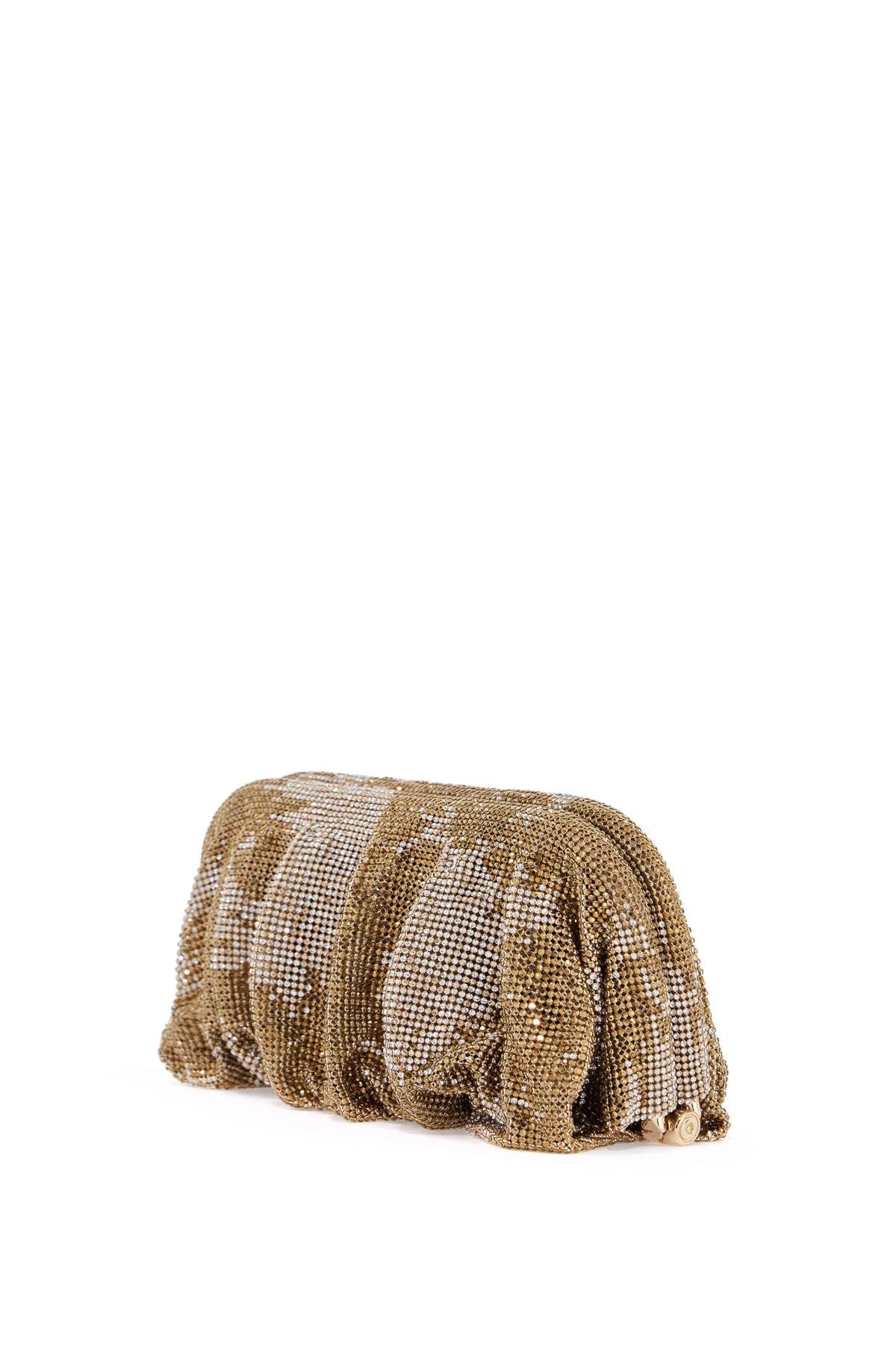 Benedetta Bruzziches Venus La Grande Gold Rhinestone Clutch