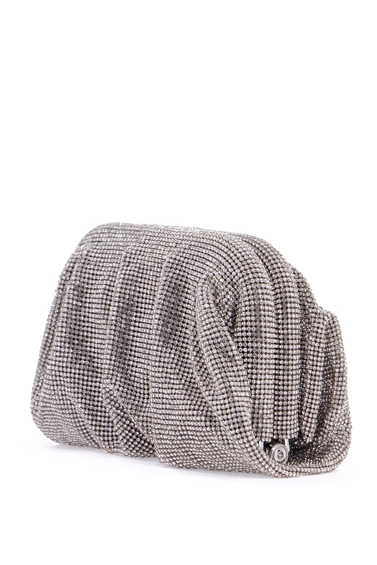 Benedetta Bruzziches Venus La Petite Evening Bag In Silver Rhinestone