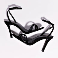 Larroude Vesper Sandal In Black Suede