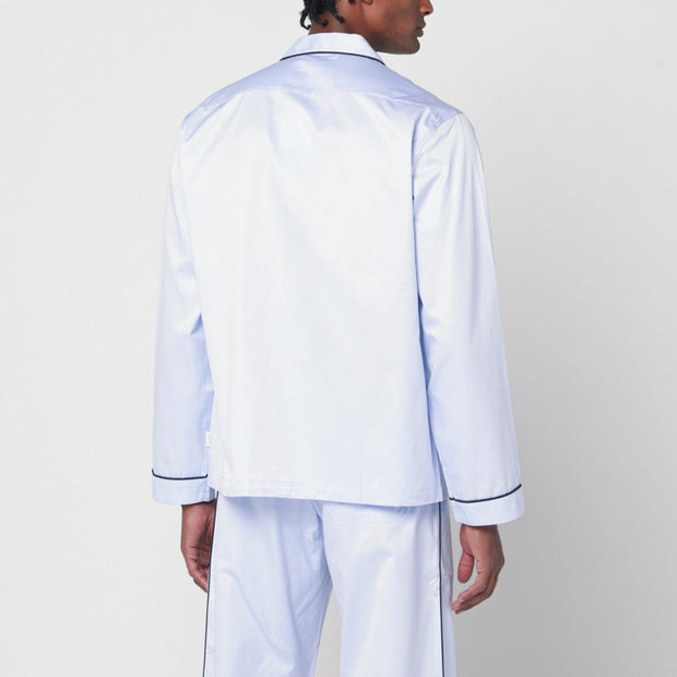 Tekla Light Blue Pyjama Shirt