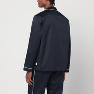 Tekla Blue/white Pyjama Shirt