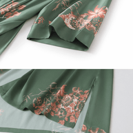 Ulivary Short Kimono Robe Olive