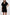 Reistor Short Gathered Dress in Black