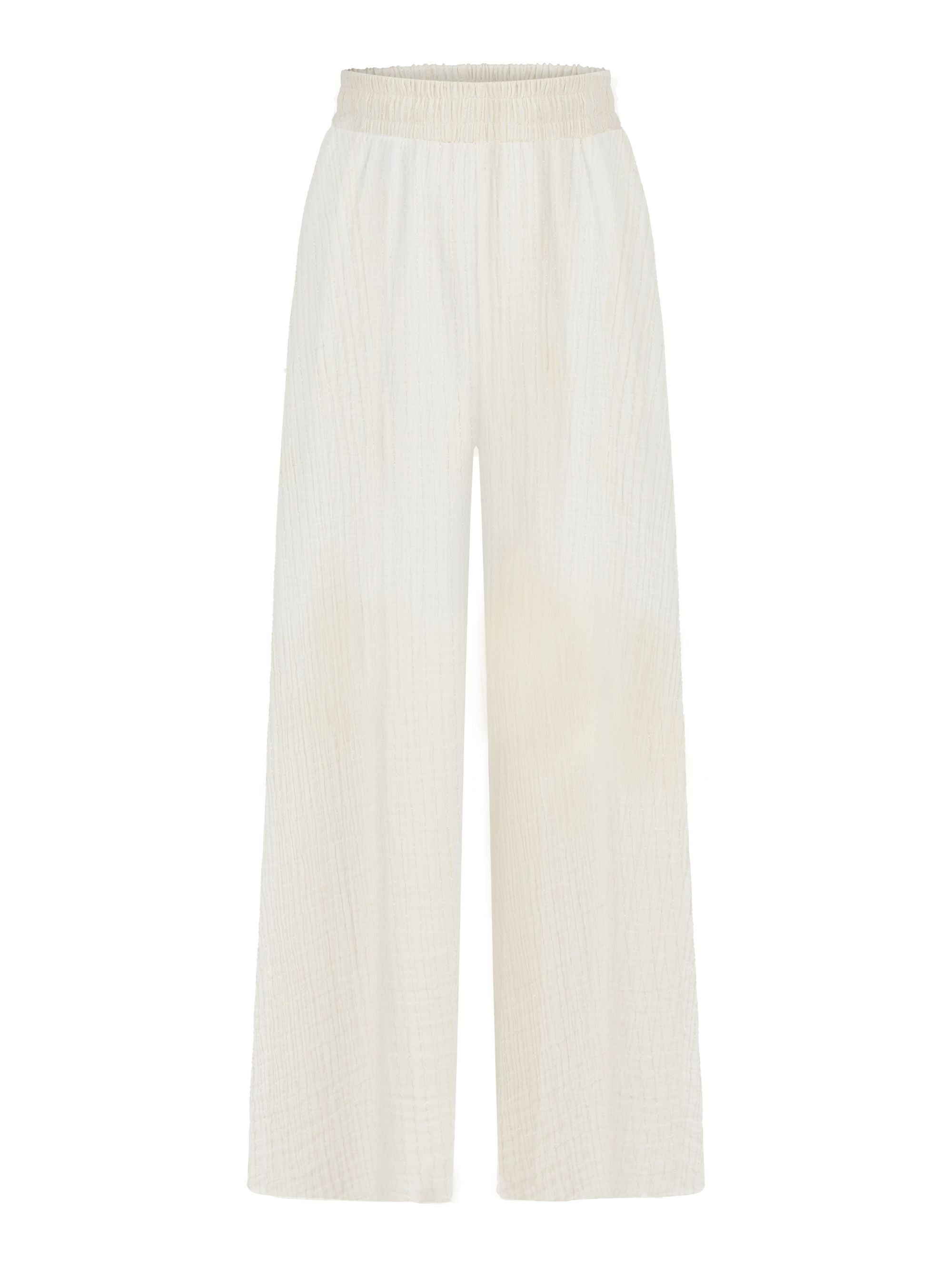 Skye Palazzo Pants - Gold Stripes