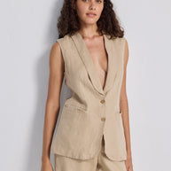 Reistor Sleeveless Hemp Jacket Set
